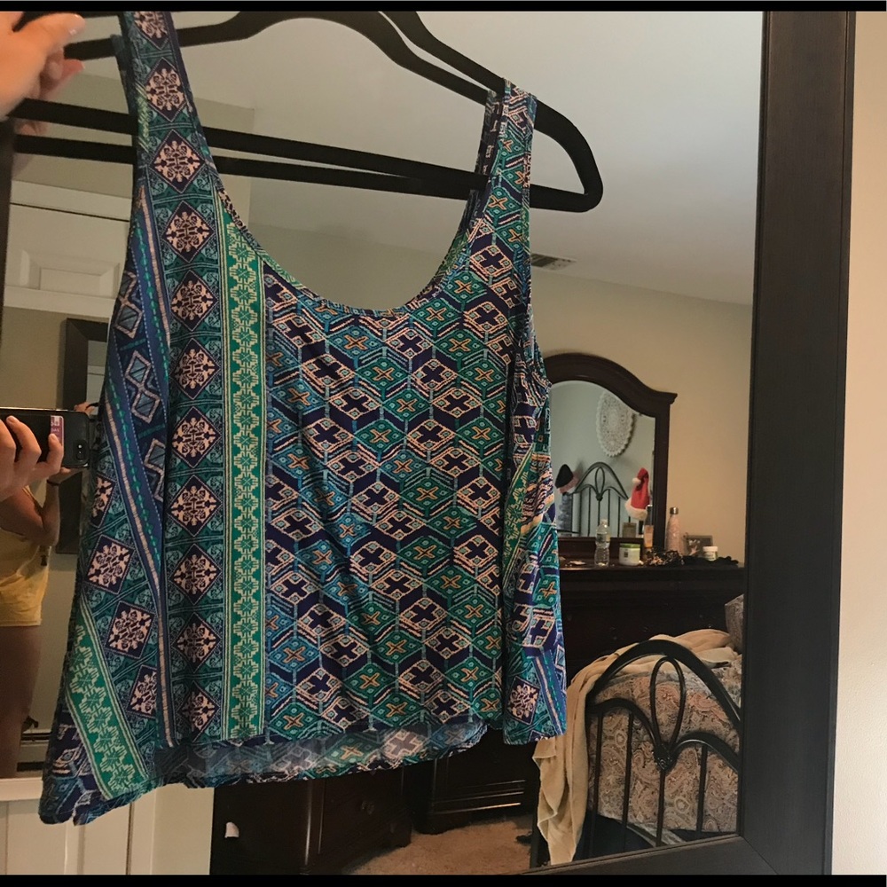 Multi colored-Aztec tank top